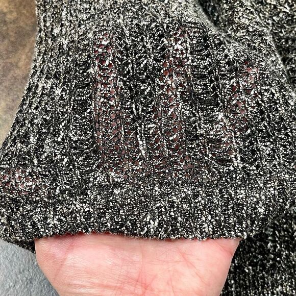 Eileen Fisher Open Knit Short Sleeve Tunic Medium - Picture 10 of 12